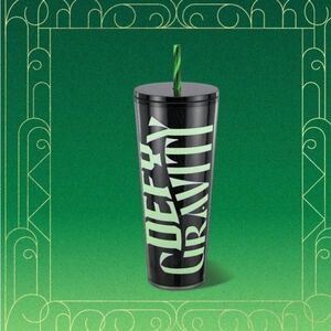 New Starbucks x Wicked Glow In The Dark Defy Gravity Tumbler Straw Elphaba